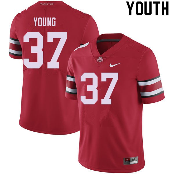 Ohio State Buckeyes #37 Craig Young Youth College Jersey Red
